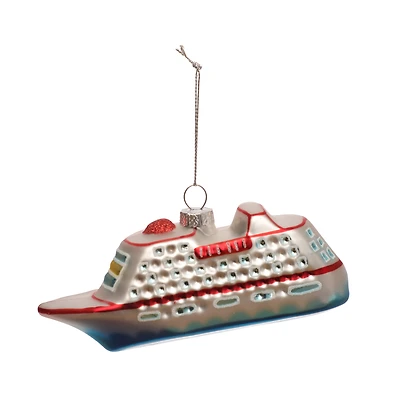 5.5" Glass Cruise Ship Ornament by Ashland®