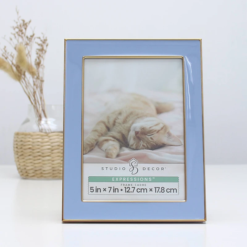 Expressions™ 5" x 7" Gold Trim Tabletop Frame by Studio Décor