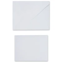 12 Packs: 50 ct. (600 total) 4.25" x 5.5" White Flat Cards & Envelopes by Recollections™