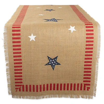 DII® 108" 4th of July Jute Table Runner