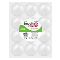 FloraCraft® SmoothFōM® 1.8" White Foam Balls, 12ct.