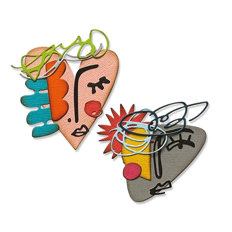 Sizzix® Thinlits® Abstract Faces by Tim Holtz Die Set