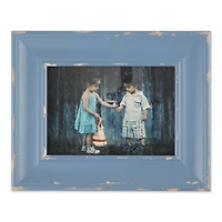 DII® Antique Stonewash Blue Distressed 5" x 7" Farmhouse Picture Frame