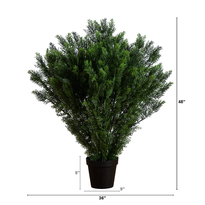 4ft. UV-Resistant Potted Cedar Bush