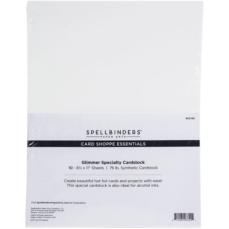 Spellbinders Glimmer Specialty Cardstock 8.5" x 11" 10 ct. 