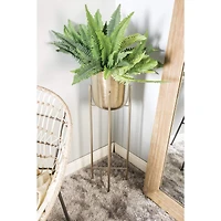 CosmoLiving by Cosmopolitan Silver Metal Tall Glam Planter Set