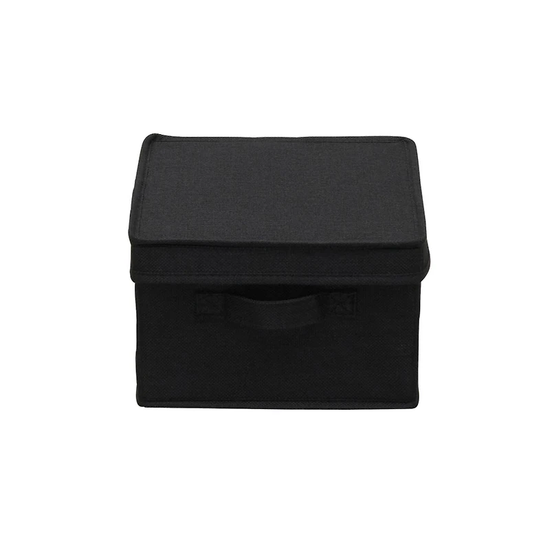 Household Essentials Fabric Storage Bin with Lid