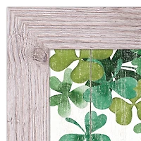 Irish Kisses Shamrock Wishes Framed Print 16" x 20" Western White Framed Print