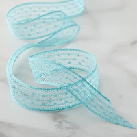 5/8" x 7yd. Teal Lace Ribbon by Celebrate It® Classic