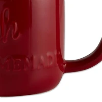 DII® Red Mason Jar Ceramic Mugs, 2ct.