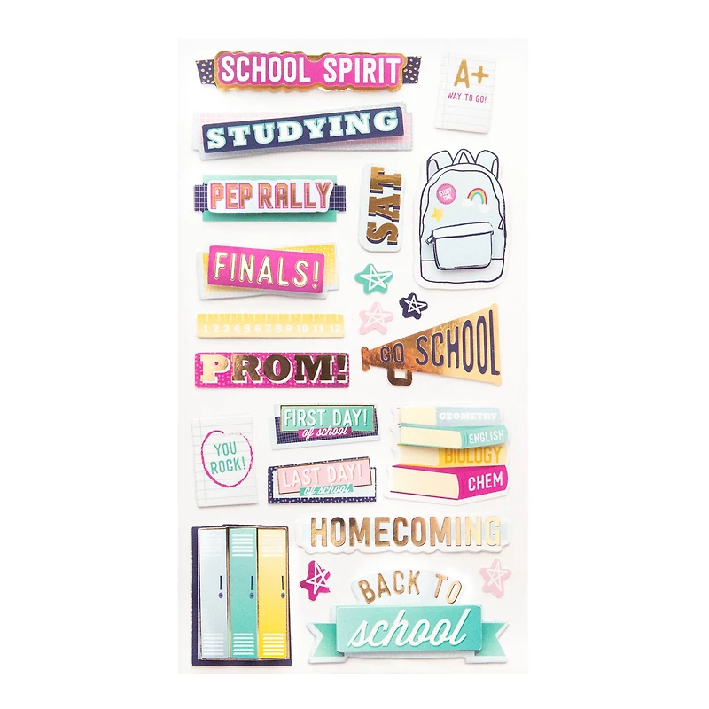 High School Dimensional Stickers by Recollections™