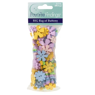 Favorite Findings™ Pastel Flower Button Mix