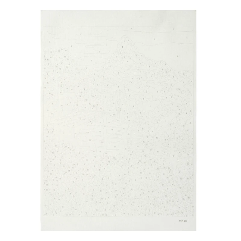 8" x 10" Swiss Alps Paint-by-Number Kit with Wood Display Hanger by Artist's Loft®