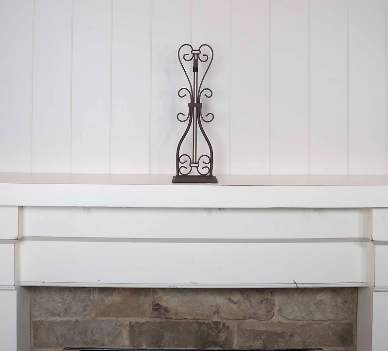 Village Lighting Elegant Adjustable Fireplace Mantle Wreath Hanger