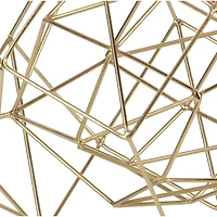 CosmoLiving by Cosmopolitan Gold Metal Modern Geometric Sculpture Set