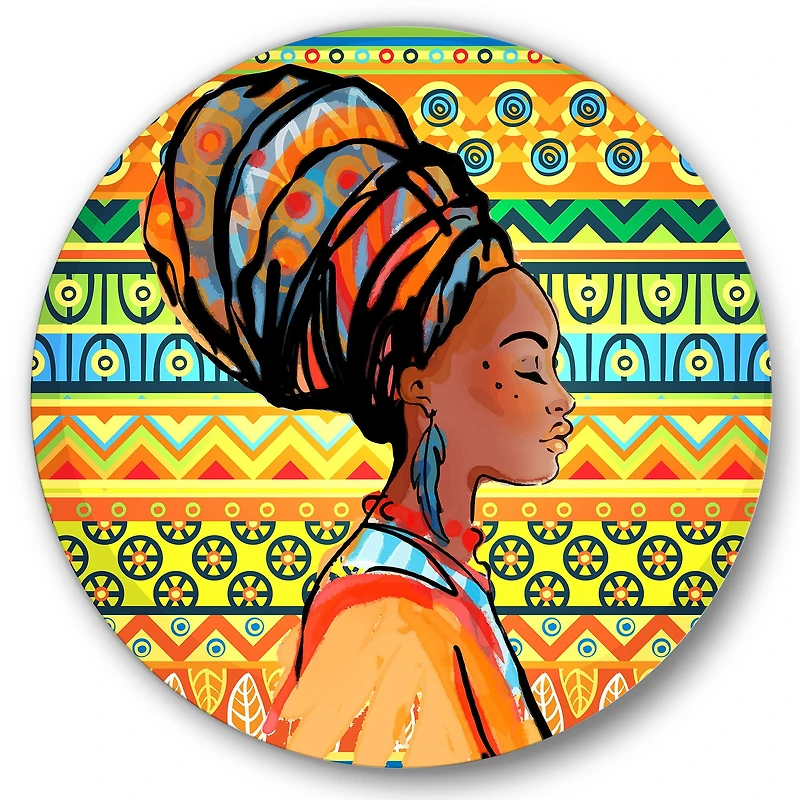 Designart - African American Woman with Turban III