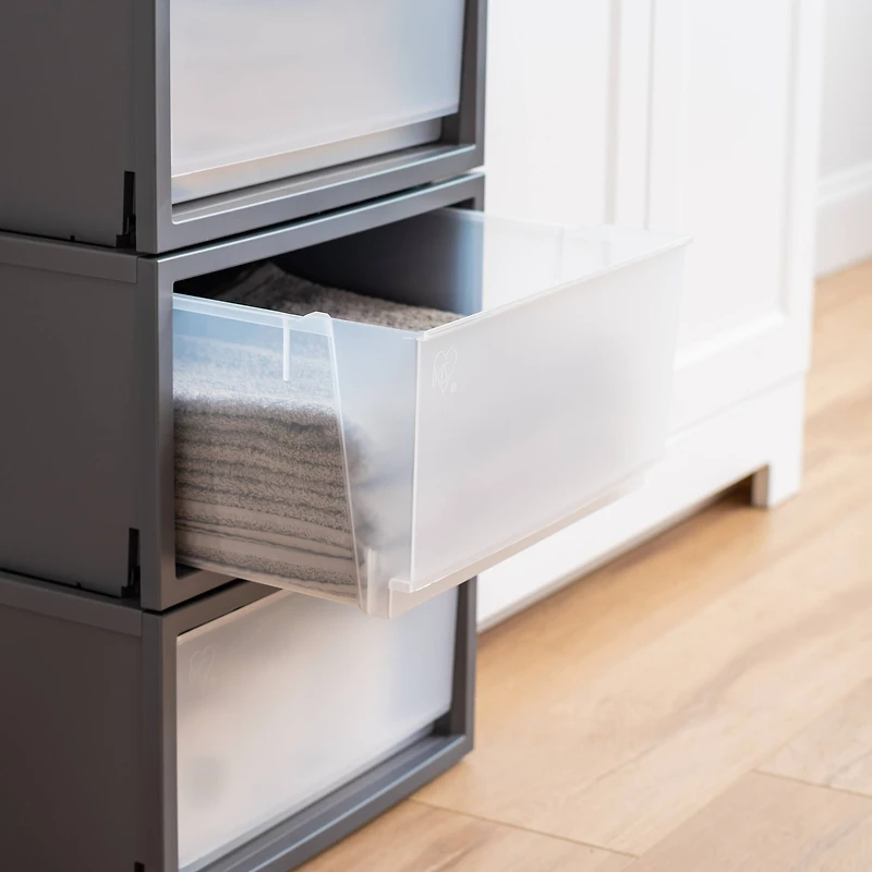 IRIS Gray Box Chest Drawer, 3ct.