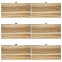 6 Pack: 16" Unfinished Wood Plaque by Make Market®