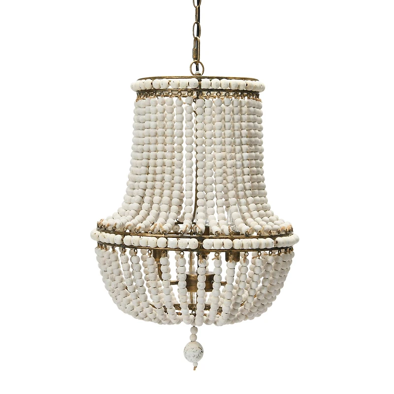 Hello Honey® 21" Draped Wood Bead Chandelier
