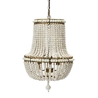Hello Honey® 21" Draped Wood Bead Chandelier