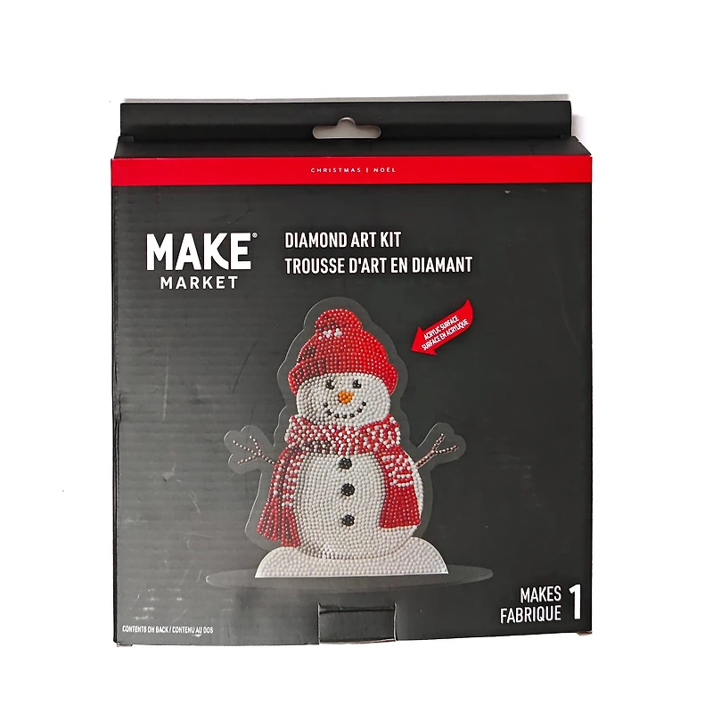 8" x 7.75" Snowman Diamond Art Table Topper Kit by Make Market®