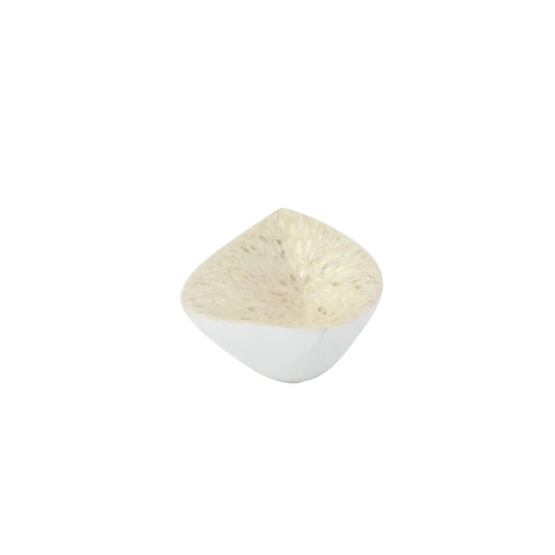 22" White Mother of Pearl Coastal Tray