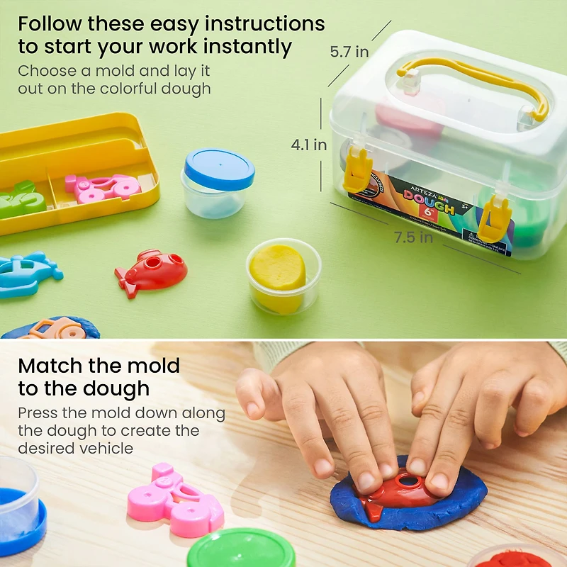 Arteza® Kids Transportation Dough Kit