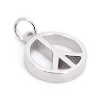 Sterling Silver Peace Icon Charm by Bead Landing™