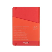 Fabriano® EcoQua Plus A5 Dotted Red Fabric-Bound Notebook