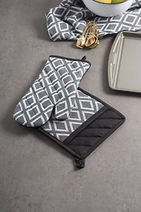 DII® Black & White Diamond Potholder (Set of 2)