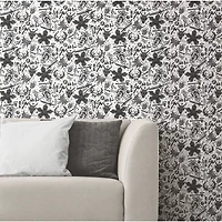 RoomMates Stranger Things Hellfire Club Black Peel & Stick Wallpaper