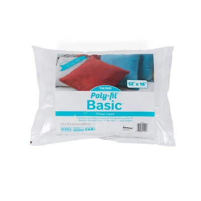 Poly-Fil® Basic™ 36ct. Pillow Inserts, 12" x 16"