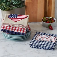 DII® Americana Embellished Dishtowel Set