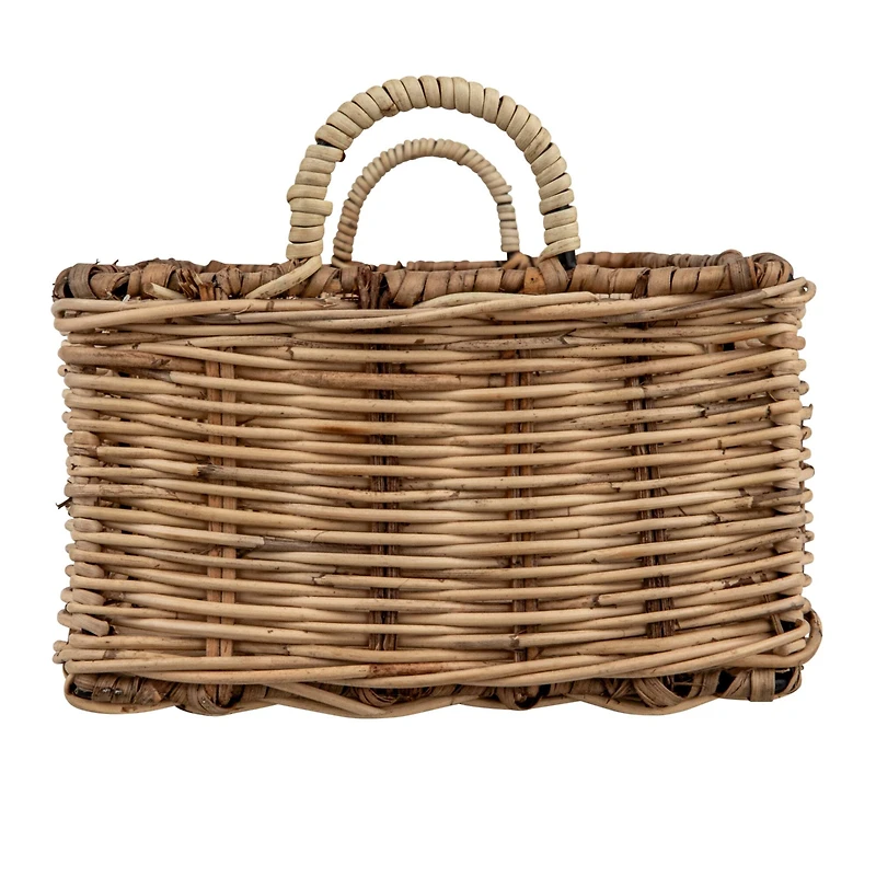 Hello Honey® 23" Natural Rattan Hand-Woven Sectioned Basket
