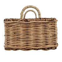 Hello Honey® 23" Natural Rattan Hand-Woven Sectioned Basket