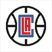 Camelot® Dots Intermediate NBA Los Angeles Clippers Diamond Painting Kit