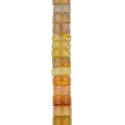 Yellow Fire Agate Heishi Beads by Bead Landing