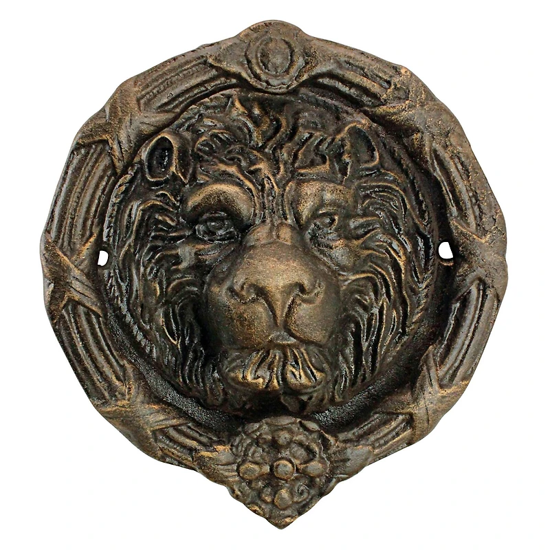 9" Pride of the Lions Foundry Cast Iron Lion Door Knocker