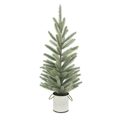 32" Pre-Lit Sugar Pine Accent Tree in Metal Bucket by Ashland®