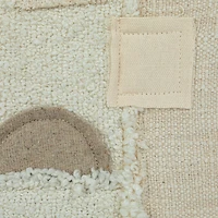 Hello Honey® 30" Fabric Patchwork Wall Hanging with Oak Wood Frame