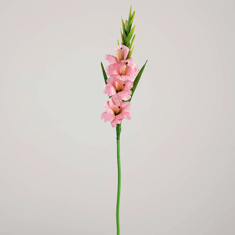 45" Pink Gladiolus Flower Stems, 3ct.