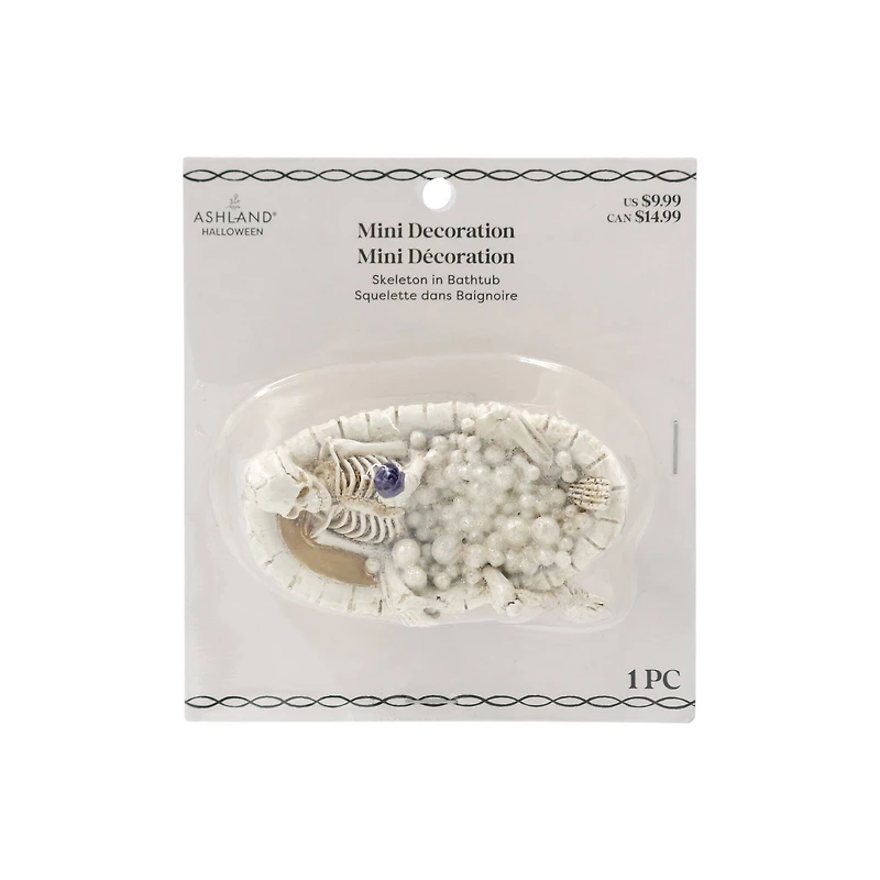 Mini Skeleton in Bathtub Decoration by Ashland®