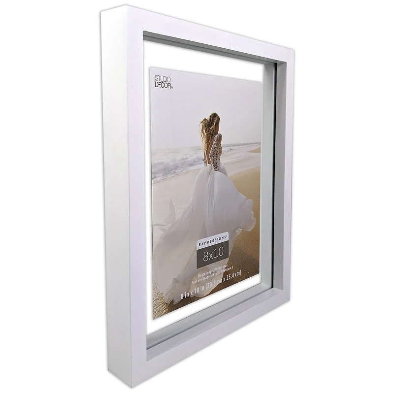 Expressions™ 8" x 10" White Float Frame by Studio Décor®