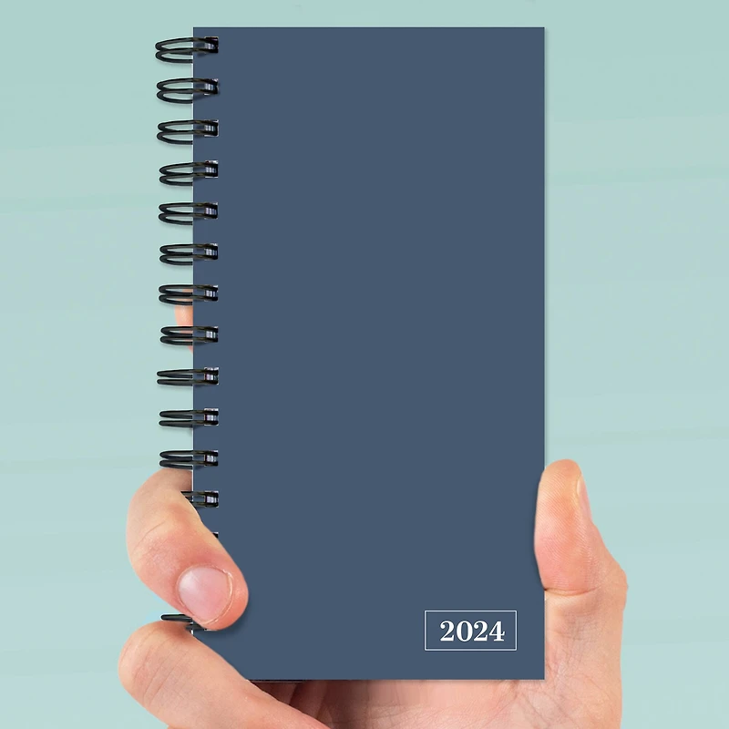 TF Publishing 2024 Steel Blue Small Weekly Monthly Planner