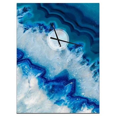 Designart Geode Slice Macro Wall Clock