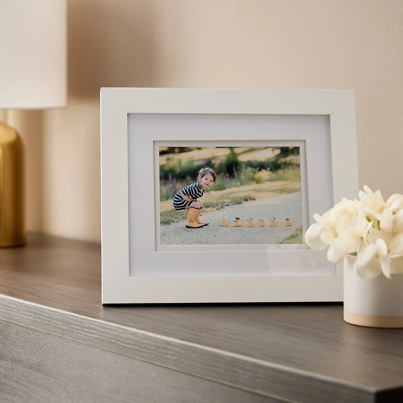 8 Pack: White 5" x 7" Gallery Frame with Double Mat, Airfloat Gallery™ by Studio Décor®
