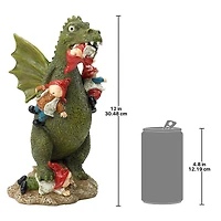 Design Toscano 12" Dragon's Gonna Get Ya! Garden Gnome Apocalypse Statue