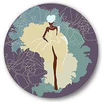 Designart - African American Woman In Gorgeous Wedding Dress