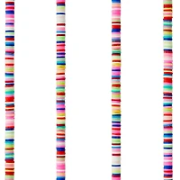 12 Pack: Bright Heishi Polymer Clay Beads, 6mm by Bead Landing™