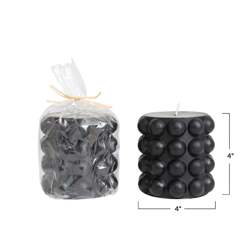 Hello Honey® Unscented Hobnail Pillar Candle